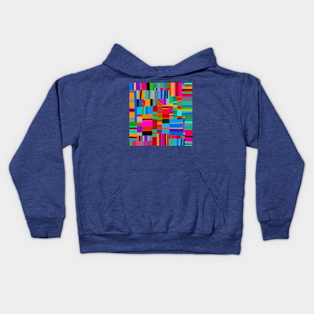 Crazy Quilt of Color Kids Hoodie by Esprit-Mystique